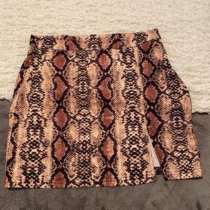 Snakeskin skirt
